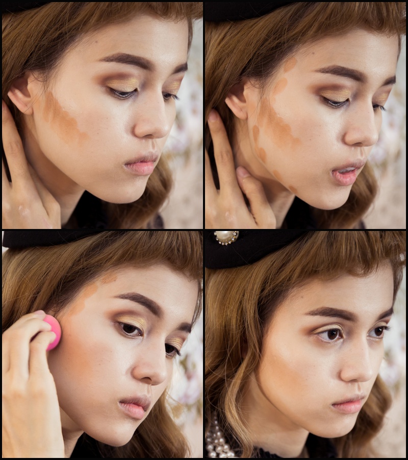 Make up Vintage สายฝ.แบบมาดามฝรั่งยุค40s ด้วย Cosluxe อายไลเนอร์ Monet 07