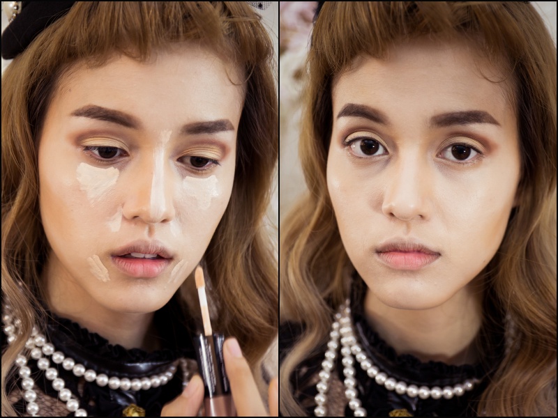 Make up Vintage สายฝ.แบบมาดามฝรั่งยุค40s ด้วย Cosluxe อายไลเนอร์ Monet 08