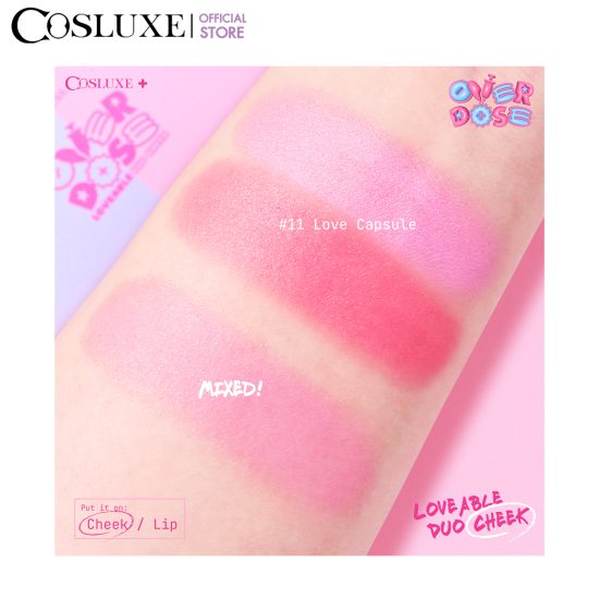 COSLUXE OVERDOSE LOVEABLE DUO CHEEK #11 LOVE CAPSULE