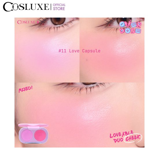 COSLUXE OVERDOSE LOVEABLE DUO CHEEK #11 LOVE CAPSULE