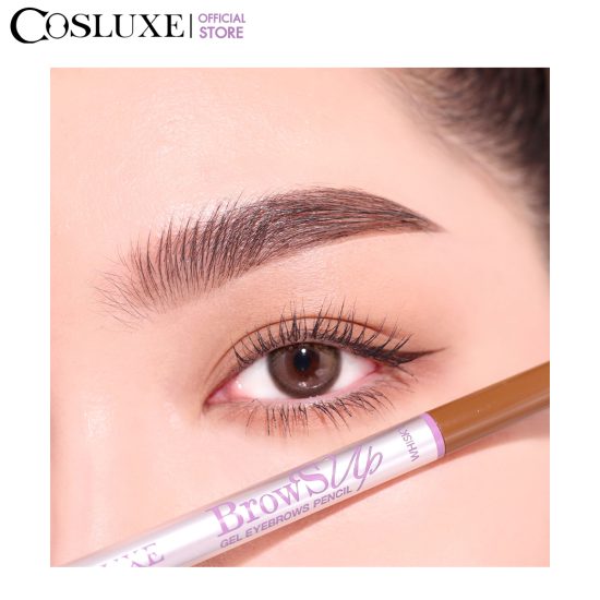COSLUXE BROWSUP GEL EYEBROWS PENCIL WHISKY-น้ำตาลเทาเข้ม